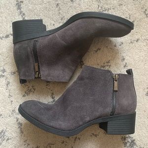KENNETH COLE Suede Dara Ankle Booties